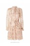 Coral Camellia Zimmermann Natura Ruffle Mini Dress Dresses