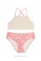 Pink Paisley Zimmermann Ottie Crochet Bikini Kids Swimwear