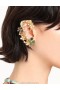 Multi Zimmermann Twisted Wire Flower Ear Cuff Earrings
