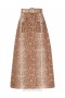 Tan Snake Zimmermann Natura A-line Midi Skirt Skirts