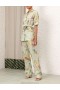 Mint Tropical Floral Zimmermann Matchmaker Oversized Shirt Shirt