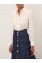 Ink Zimmermann A Line Denim Skirt Denim