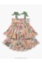 Multi Watercolour Floral Zimmermann Halliday Shirred Top Kids Dresses