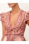 Pink Bandana Zimmermann Matchmaker Structured Mini Dresses