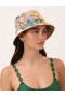 Patch Floral Zimmermann Printed Canvas Bucket Hat Hats