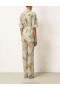 Mint Tropical Floral Zimmermann Matchmaker Oversized Shirt Shirt