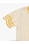 Cream/Yellow Zimmermann Alight Textured Knit Tee Kids Tops