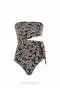 Black Floral Zimmermann Ottie Scarf Tie 1PC One Pieces