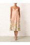Buff/Coral Floral Zimmermann Matchmaker Picnic Dress Dresses