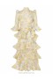 Citrus Garden Print Zimmermann Harmony Tiered Midi Dress Dresses