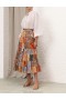 Patch Floral Zimmermann Junie Tiered Midi Skirt Skirts