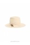 Natural Zimmermann Stripe Fedora Hats