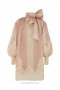 Pink/Cream Stripe Zimmermann Natura Lace Edge Tie Mini Dresses