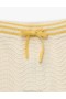 Cream/Yellow Zimmermann Alight Textured Knit Shorts Kids Pants