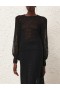 Black Zimmermann Natura Crochet Blouson Top Tops