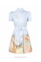 Blue Poster Zimmermann Matchmaker Shirt Mini Dress Dresses