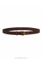 Chocolate Zimmermann Twisted Buckle Leather Belt 30 Belts