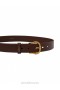 Chocolate Zimmermann Twisted Buckle Leather Belt 30 Belts