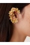 Gold/Pearl Zimmermann Bloom Ear Cuff Earrings