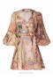 Patch Floral Zimmermann August Wrap Mini Dress Clothing