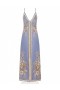 Blue Floral Zimmermann Ottie Slip Dress Clothing