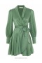Matcha Zimmermann Silk Wrap Mini Dress Dresses