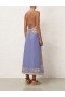 Blue Floral Zimmermann Ottie Slip Dress Clothing