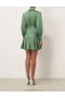 Matcha Zimmermann Silk Wrap Mini Dress Dresses