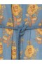 Blue/Yellow Floral Zimmermann Junie Frill Midi Dress Clothing