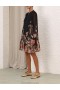 Coral Garden Black Zimmermann Natura Lantern Mini Dress Dresses