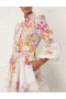 Kaleidoscope Garden Zimmermann Natura Buttoned Mini Dress Dresses