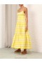 Yellow/Cream Stripe Zimmermann Alight Tie Shoulder Dress Clothing