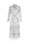 Blue Garden Print Zimmermann Natura Tubular Midi Dresses