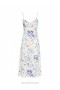 Blue Garden Print Zimmermann Natura Tubular Midi Dresses