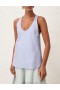 Lilac Blue Zimmermann Natura Leather Tank Tops