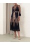 Navy Paisley Zimmermann Natura Tubular Midi Dresses