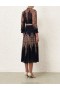 Navy Paisley Zimmermann Natura Tubular Midi Dresses