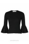 Black Zimmermann Natura Ruffle Top Tops