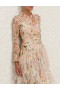 Coral Azalea Zimmermann Natura Feather Midi Dress Dresses