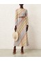 Multi Stripe Zimmermann Halliday Bias Long Dress Clothing