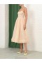 Light Peach Zimmermann Natura Ruched Midi Dress Dresses