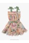Multi Watercolour Floral Zimmermann Halliday Flip Skirt Kids Skirts