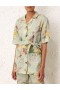 Mint Tropical Floral Zimmermann Matchmaker Oversized Shirt Shirt