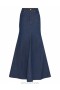 Railway Blue Zimmermann Denim Maxi Skirt Denim