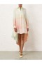 Coral Fields Zimmermann Natura Scarf Shirt Mini Dresses