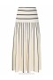Cream/Black Zimmermann Matchmaker Knit Stripe Skirt Skirts