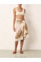 Ivory Floral Zimmermann Alight Frill Knit Scoop Bikini Bikinis
