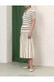 Cream/Black Zimmermann Matchmaker Knit Stripe Skirt Skirts