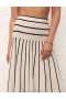 Cream/Black Zimmermann Matchmaker Knit Stripe Skirt Skirts