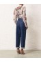 Ivory Barkcloth Print Zimmermann Matchmaker Floral Body Shirt Shirt